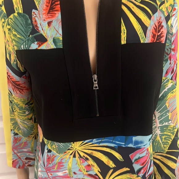 Bcbg Floral Shift Sheath 3/4 Sleeve - Picture 5 of 7